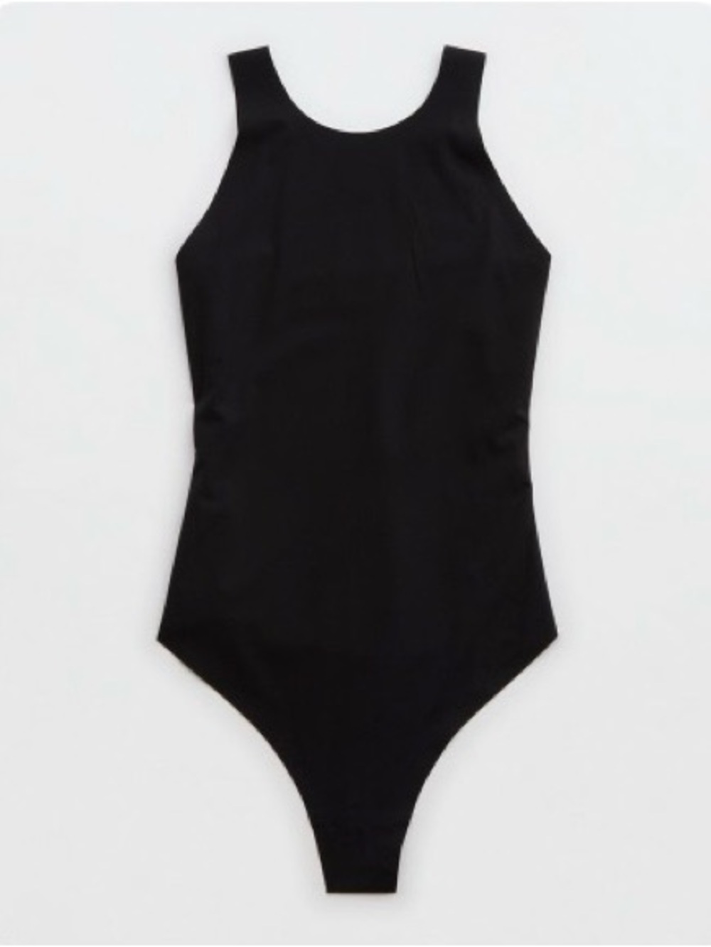 NWT Aerie ($59.95) Black SMOOTHEZ High Neck Bodysuit